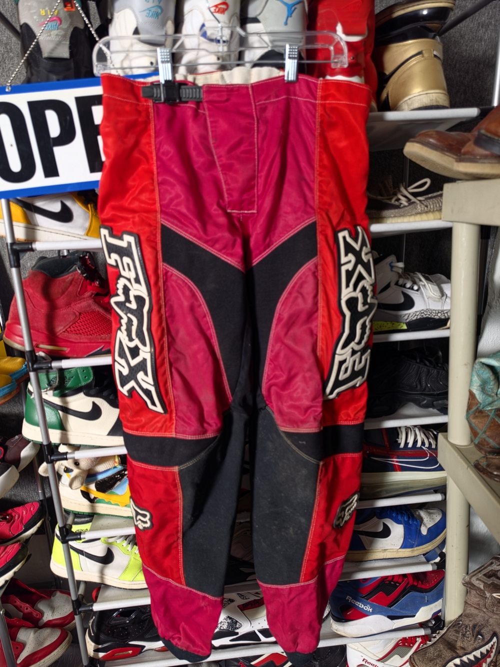 🔥 Men's Red Fox 360 Size 34 MX Riding Off-Road Pants - Black Accents